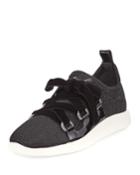 Knit Sneaker With Velvet