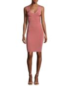 Sleeveless Crisscross Mini Dress, Pink
