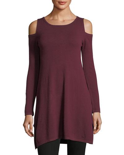 Cold-shoulder Long Tunic