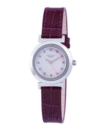 Djursland Quartz Swarovski Crystal Purple Leather