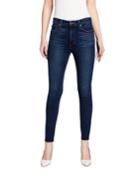 High-rise Skinny Cut-hem Jeans