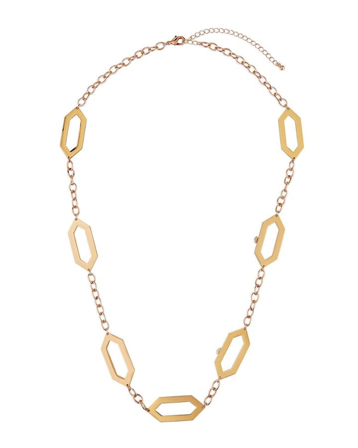 Long Geo-station Necklace