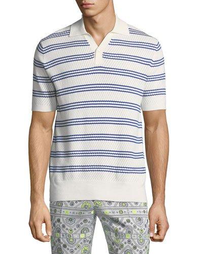 Karl Striped Spread-collar
