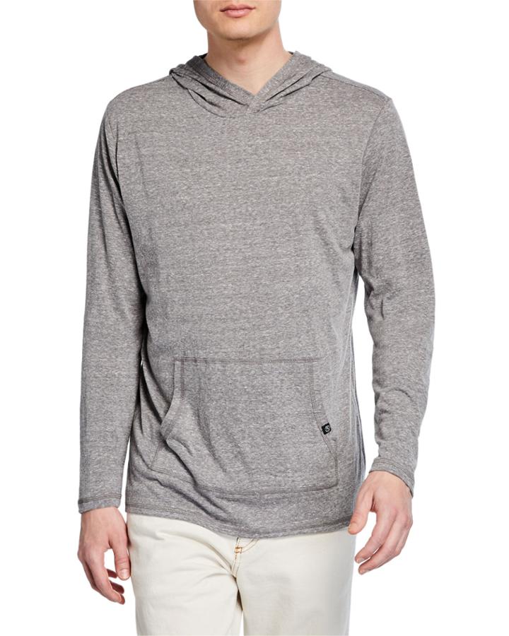Men's Space-dye Cotton-blend Hoodie
