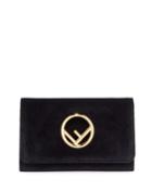 F Logo Velvet Wallet On A Chain