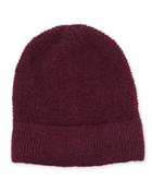 Garter-stitched Headphone Beanie Hat