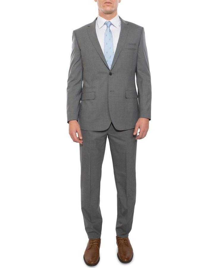 Men's Slim-fit Wool Two-piece Suit,