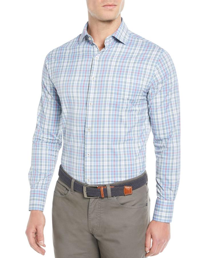 Men's Tattersall Performance Multi-plaid