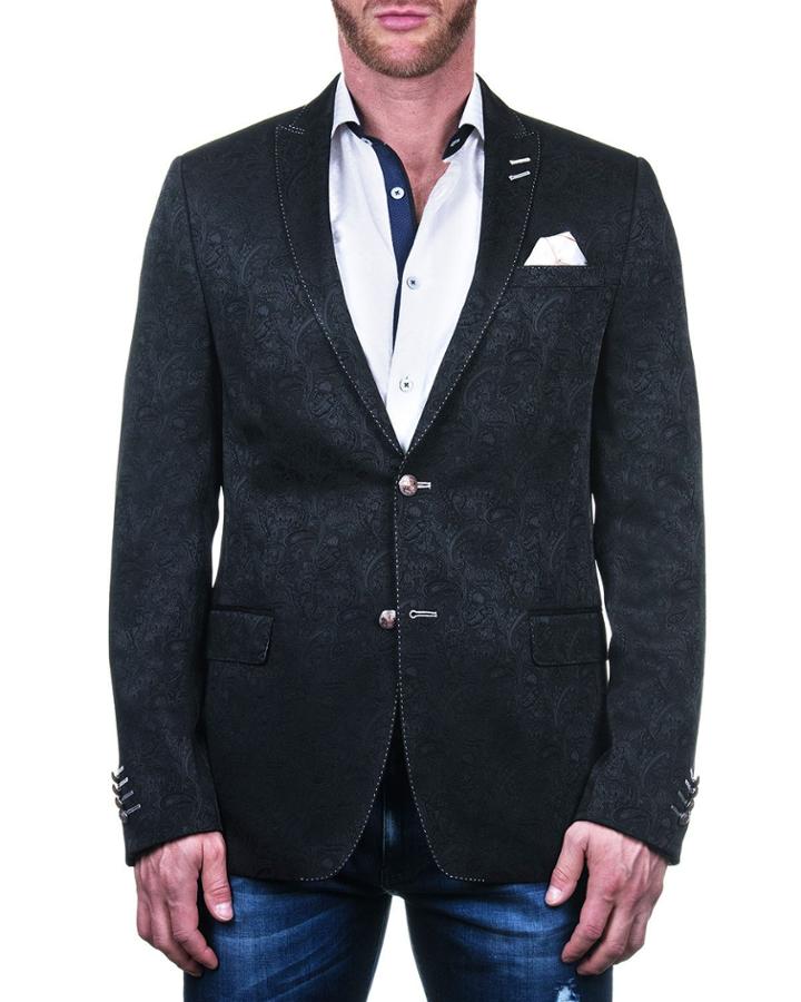 Men's Descartes Blazer - Supreme Paisley Black