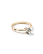 Rock Candy 18k Mini Blue Topaz Solitaire Ring,