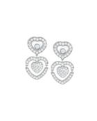 18k Happy Amore Double-drop Diamond Earrings