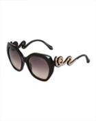 Oversized Round Acetate Snake