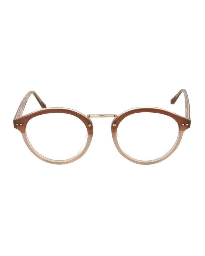 Round Acetate/titanium Optical Glasses
