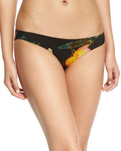 Paloma Leaf-print Hipster Bikini