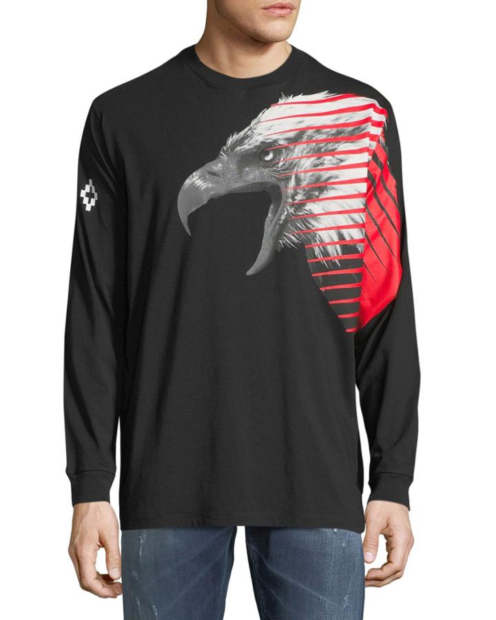 Iamens Eagle-print Long-sleeve T-shirt
