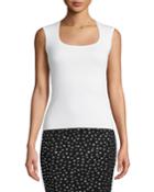 Cap-sleeve Cashmere Top