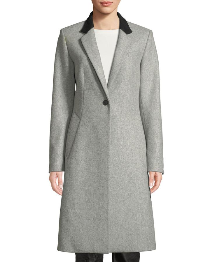 Daine Single-button Wool Coat