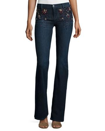 Charlotte Embellished Boot-cut Jeans, Intuitive