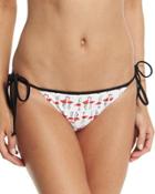 Biarritz Flamingo-print String Bikini Bottom