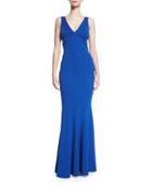 Sleeveless Evening Gown, Cobalt