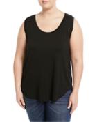 Long Jersey Scoop-neck Tank Top,