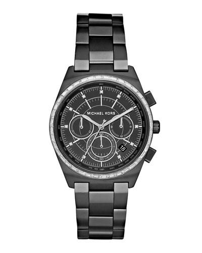 38mm Vail Chronograph Watch, Black