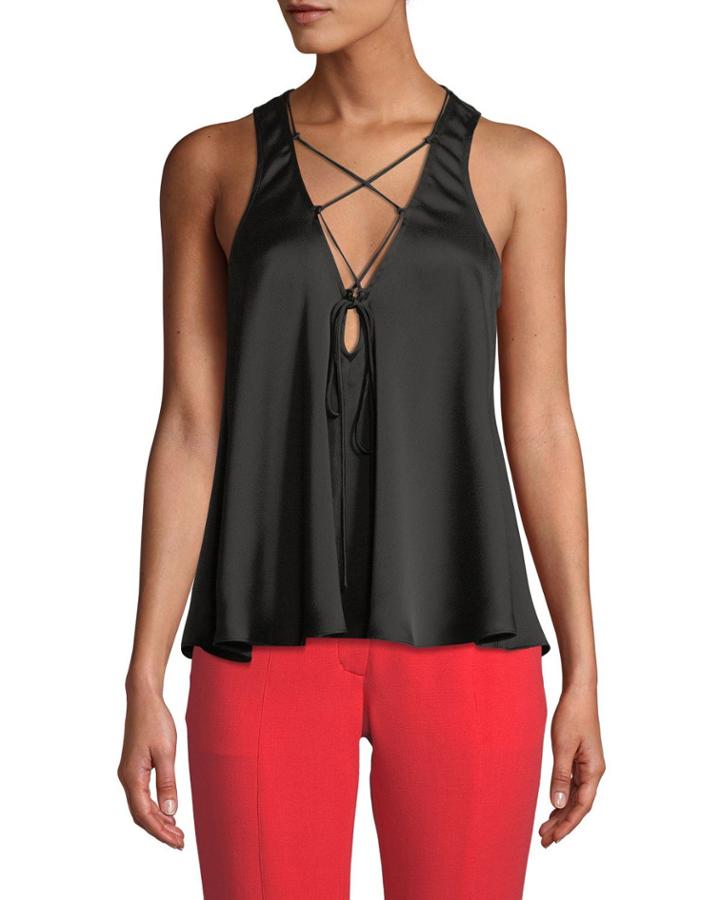 Cross-laced Flared