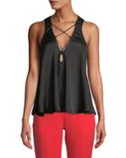 Cross-laced Flared