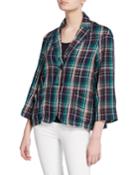 Plaid Boxy Jacket