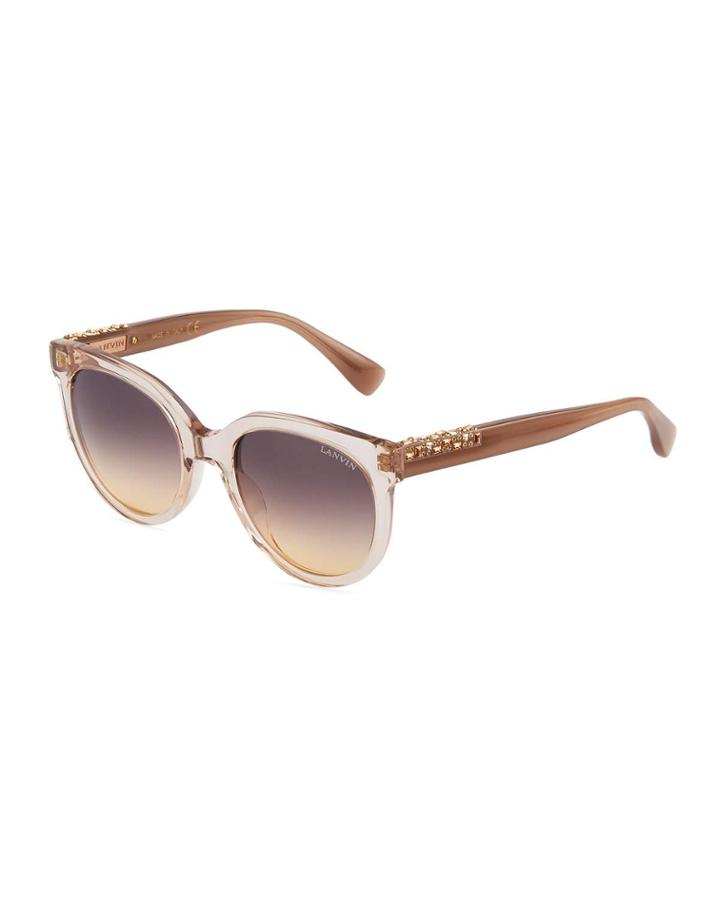 Round Jeweled Acetate
