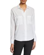 Long-sleeve Cotton Blouse