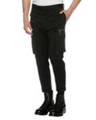 Slim-fit Cargo Trousers, Black