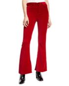 Bella Velvet Flare-leg Pants