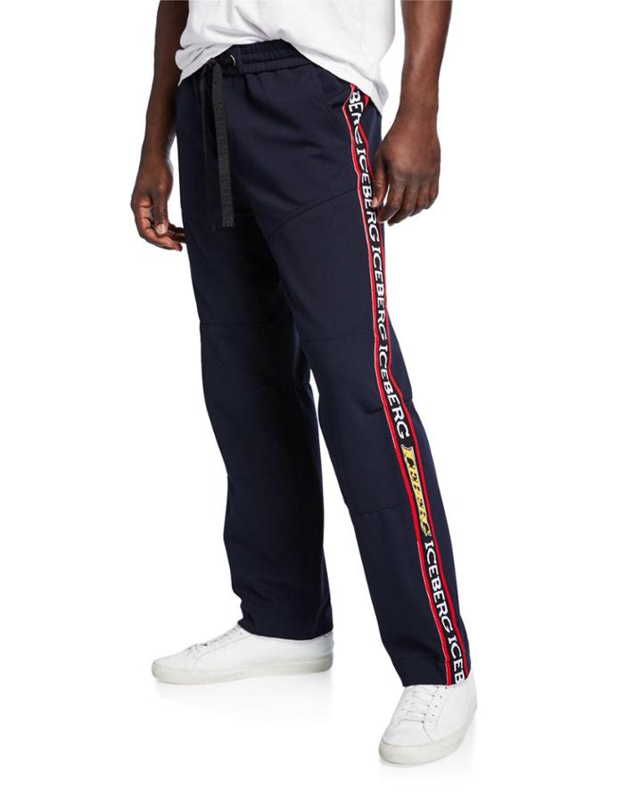 Men's Logo-side Track Pants