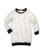 Avina Plush Fleece Long-sleeve Dress,