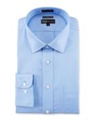 Men's Classic Fit Non-iron Dot Textured Solid Dress Shirt With Pocket