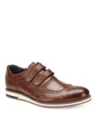 Men's Martin Grip-strap Leather Oxfords