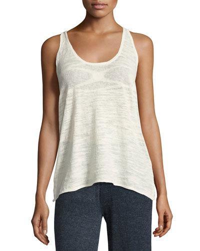 La Playa Racerback Tank, White,