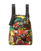 Tie-dye Butterfly-embroidered Backpack