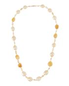 18k Citrine, Sapphire & Pearl Necklace
