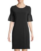 Smocked-ruffle-sleeve