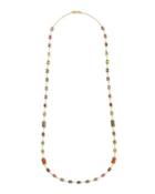 18k Rock Candy Chain Necklace In Fall Rainbow,