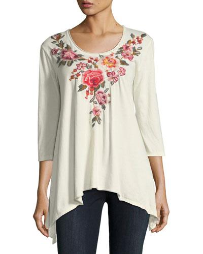 Farley Embroidered Long-sleeve Tee