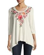 Farley Embroidered Long-sleeve Tee