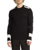Men's Crewneck Wool Sweater With
