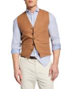 Men's Linen Gilet Vest