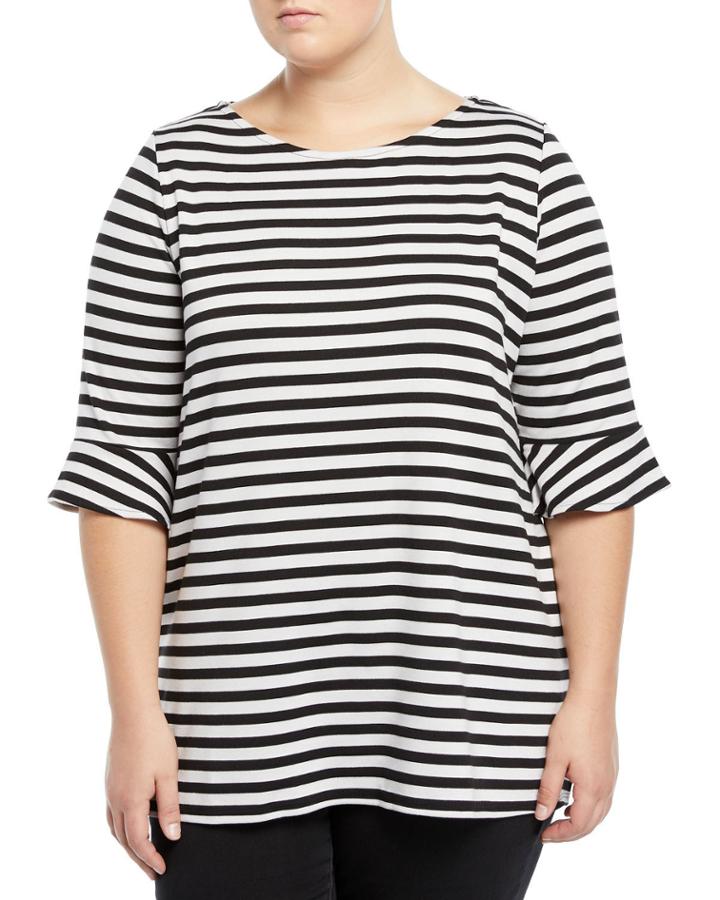 Blake Flounce-sleeve Tunic