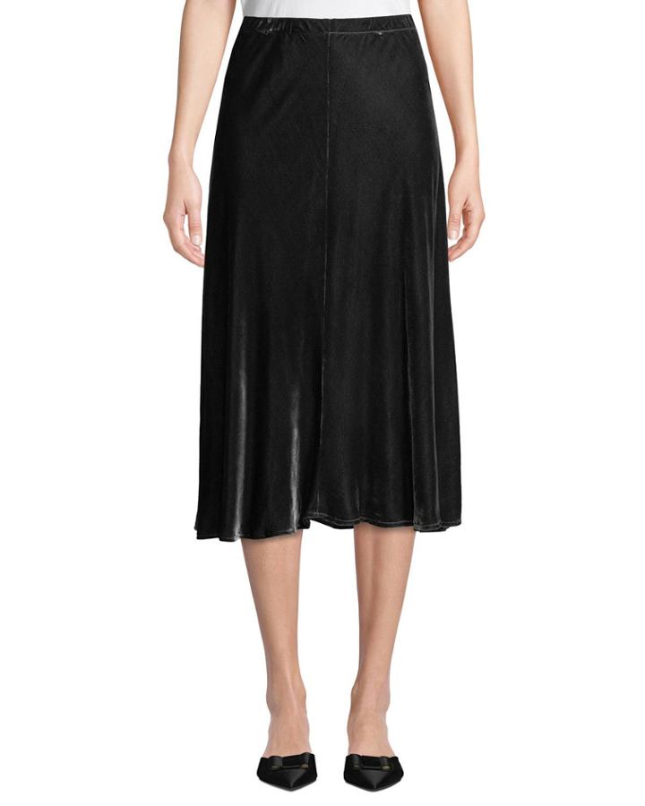 Plus Size Bias-cut Velvet
