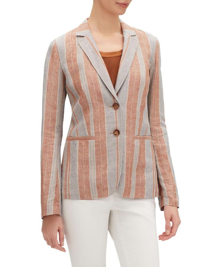 Vangie Lombardy-stripe Two-button