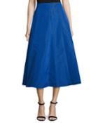 Shirred-back Flare Midi
